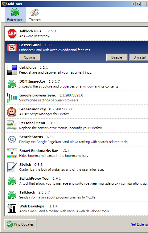 My Firefox Extensions 2